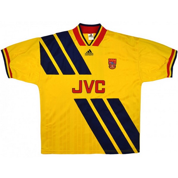 Auswärtstrikot Thailand Arsenal Retro 1993 1994 Gelb Günstige Fußballtrikots